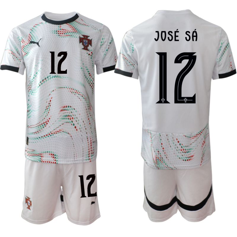 Men 2025-2026 Season Portugal away White #12 Soccer Jersey->portugal jersey->Soccer Country Jersey